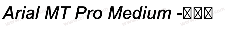 Arial MT Pro Medium 字体转换